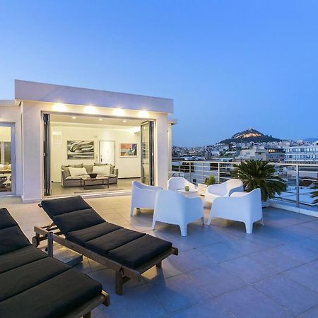 Ferienwohnung Acropolis Panorama View Penthouse With Private Terraces A Contemporary Parthenon Athen Exterior foto