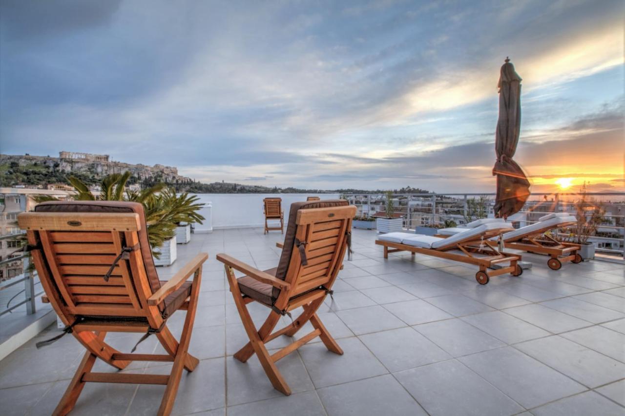 Ferienwohnung Acropolis Panorama View Penthouse With Private Terraces A Contemporary Parthenon Athen Exterior foto