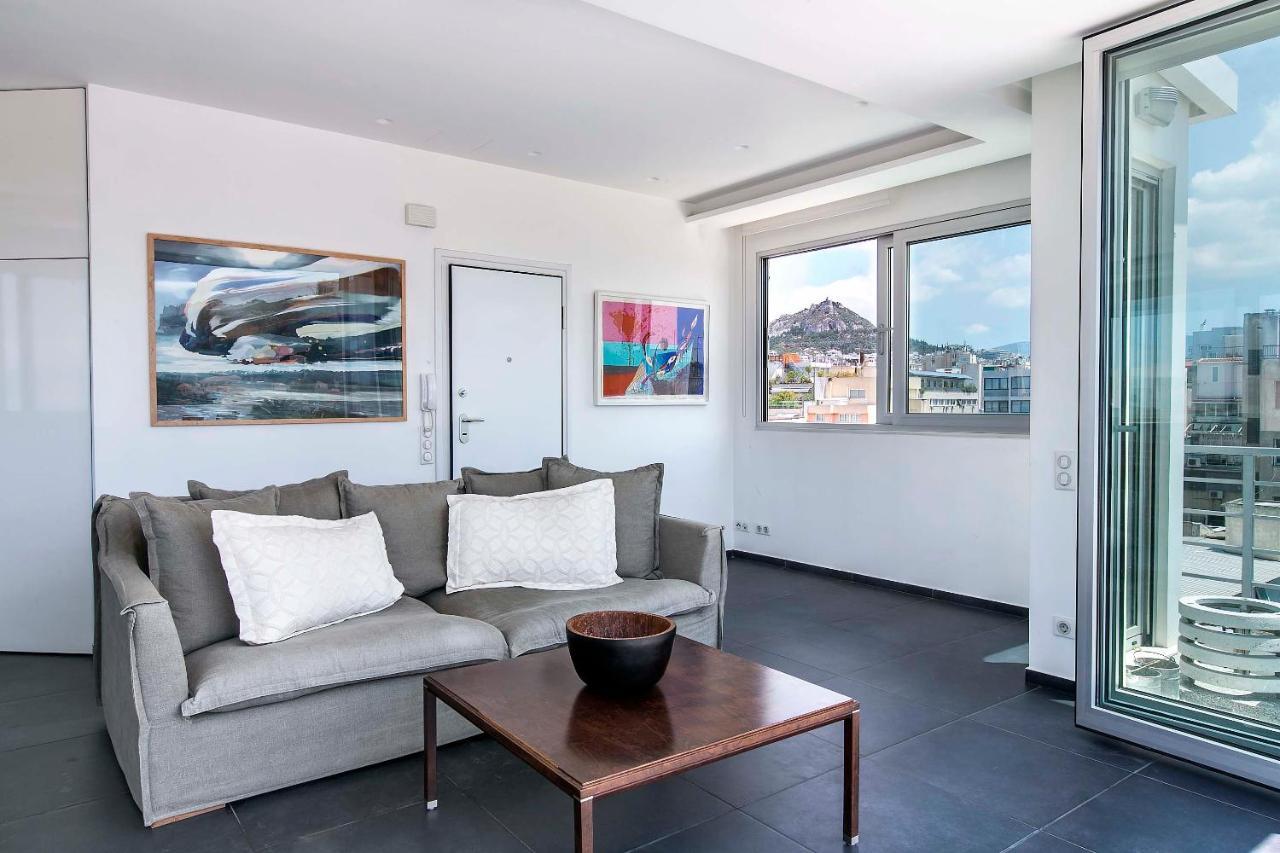 Ferienwohnung Acropolis Panorama View Penthouse With Private Terraces A Contemporary Parthenon Athen Exterior foto