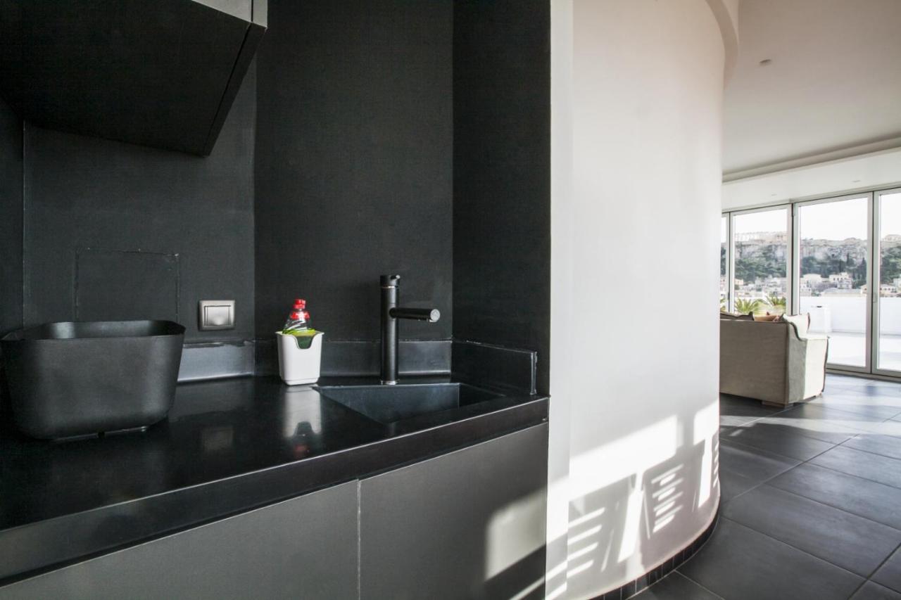 Ferienwohnung Acropolis Panorama View Penthouse With Private Terraces A Contemporary Parthenon Athen Exterior foto