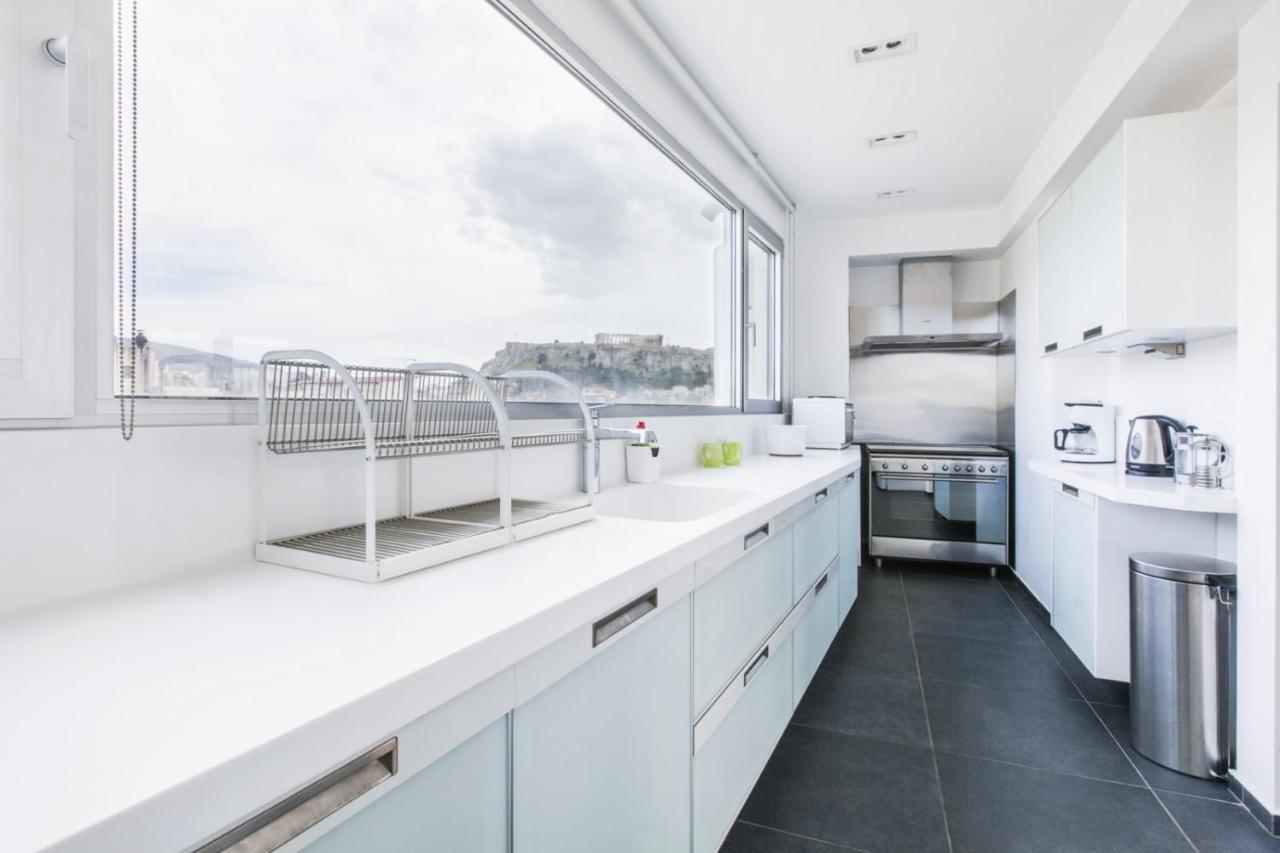 Ferienwohnung Acropolis Panorama View Penthouse With Private Terraces A Contemporary Parthenon Athen Exterior foto